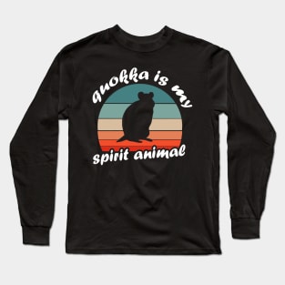 My spirit animal Quokka Retro animal lover Long Sleeve T-Shirt